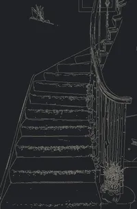 sketch of a spiral staircase